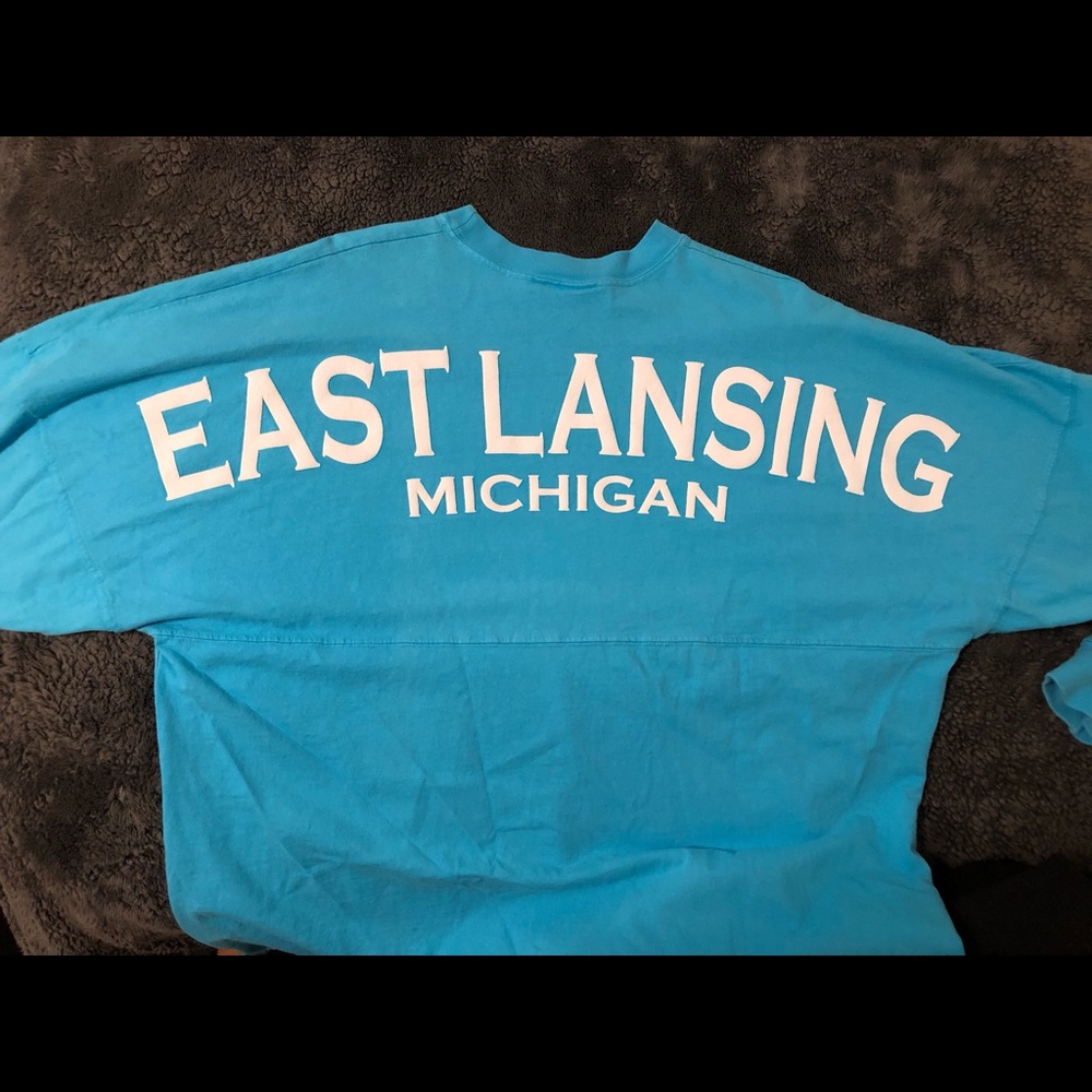 Spirit Jersey! East Lansing, Michigan Spirit Shirt